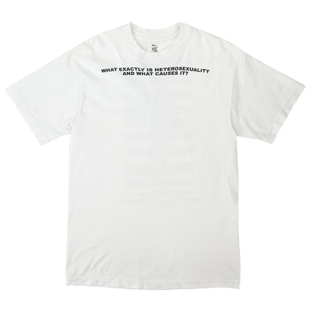 Willie Norris Workshop White "What Is Heterosexuality?” Limited Edition T-Shirt